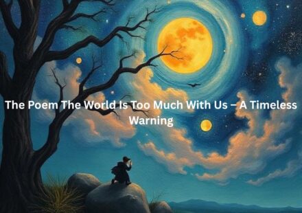 the poem the world is too much with us
